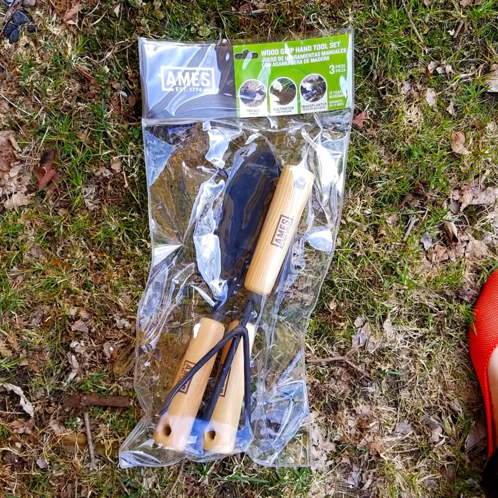 NEW Ames Wood Grip Garden Hand Tool Set 3 pc